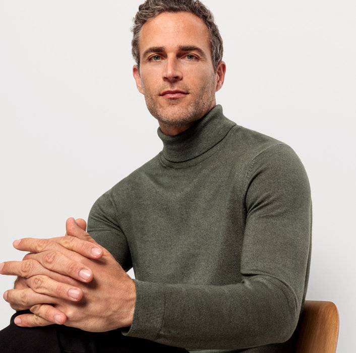 Oblymp Casual Strick, Pullover, Dunkelgrün