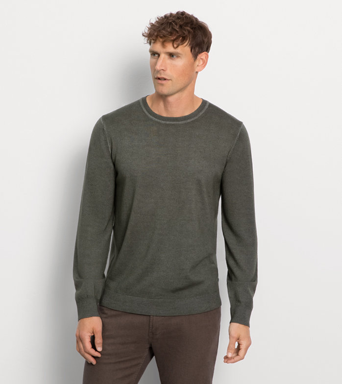 Oblymp Casual Strick, Pullover, Dunkelgrün