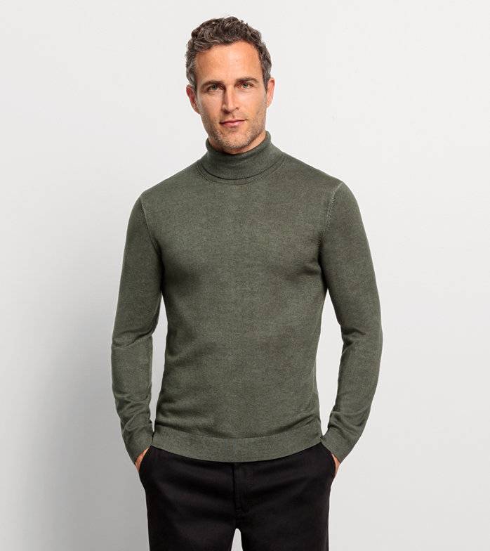 Oblymp Casual Strick, Pullover, Dunkelgrün