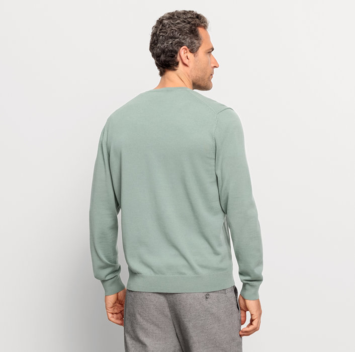 Oblymp Casual Strick, Pullover, Grau-Grün