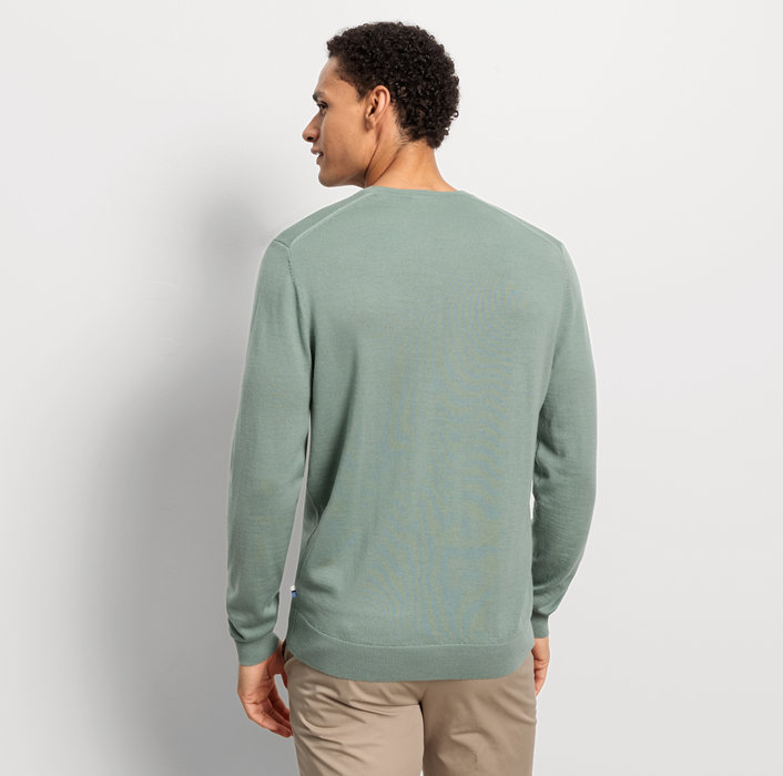 Oblymp Casual Strick, Pullover, Grau-Grün
