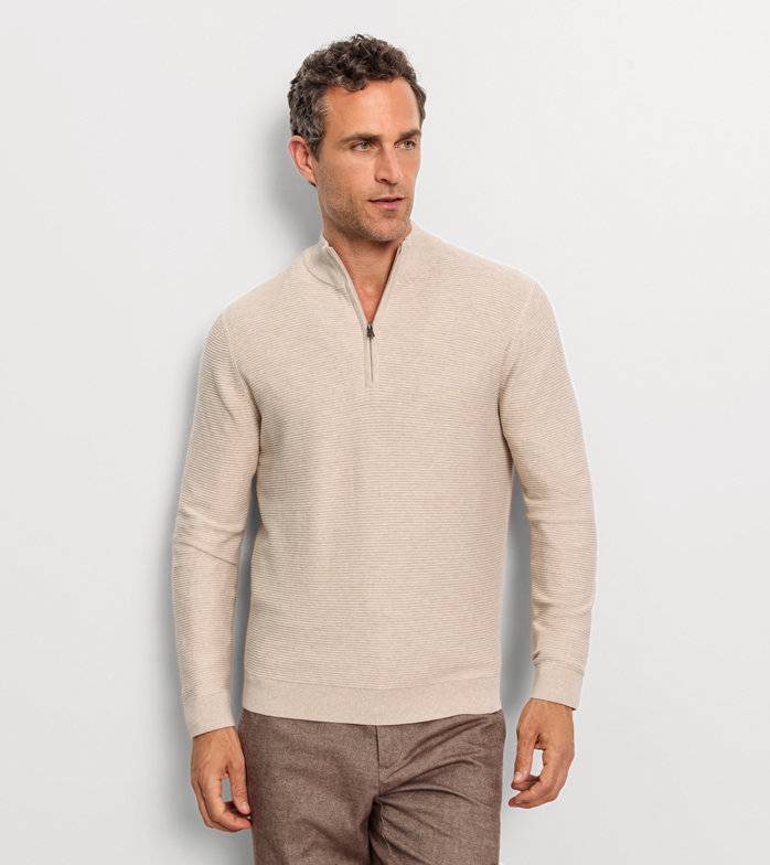 Oblymp Casual Strick, Pullover, Hellbeige