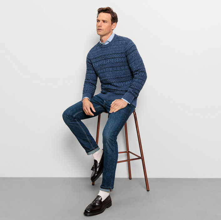 Oblymp Casual Strick, Pullover, Marine