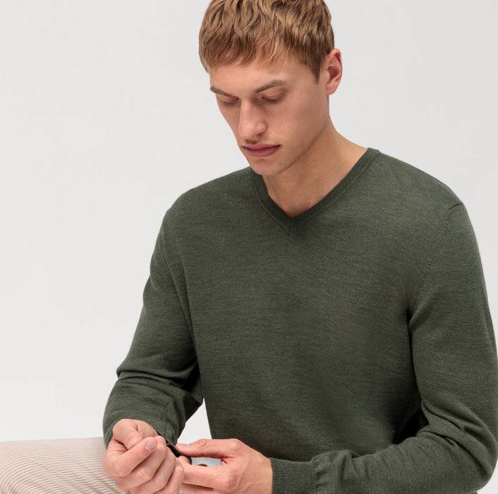 Oblymp Casual Strick, Pullover, Oliv