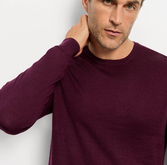 Oblymp Casual Strick, Pullover, Pflaume