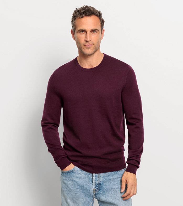 Oblymp Casual Strick, Pullover, Pflaume