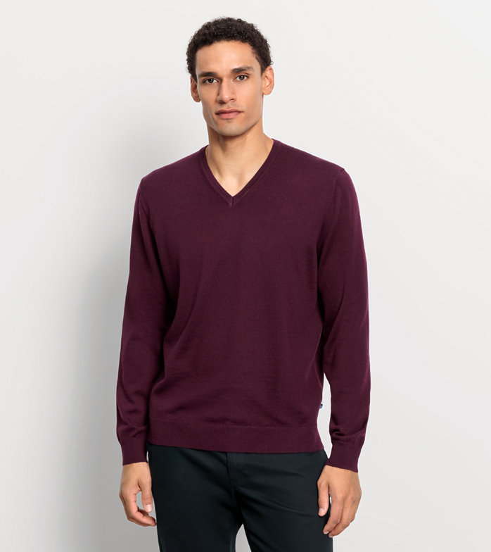 Oblymp Casual Strick, Pullover, Pflaume