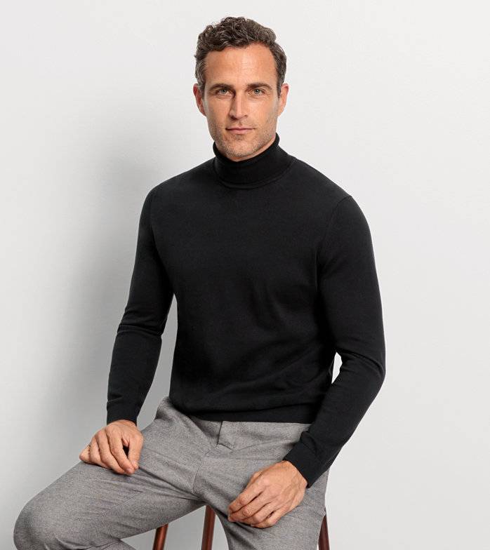 Oblymp Casual Strick, Pullover, Schwarz