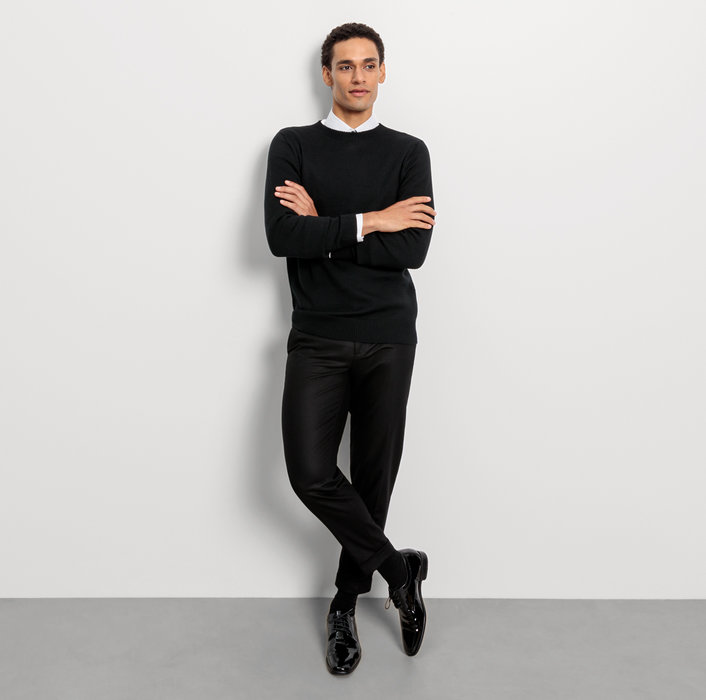 Oblymp Casual Strick, Pullover, Schwarz