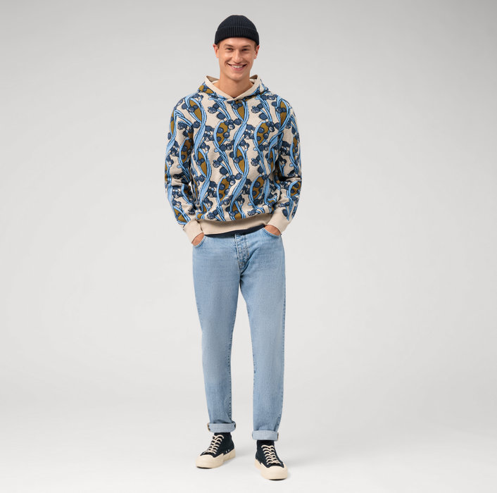 Oblymp Casual Strick, Regular Fit, Hoodie, Hellbeige