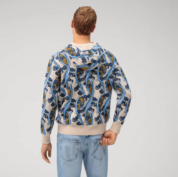 Oblymp Casual Strick, Regular Fit, Hoodie, Hellbeige