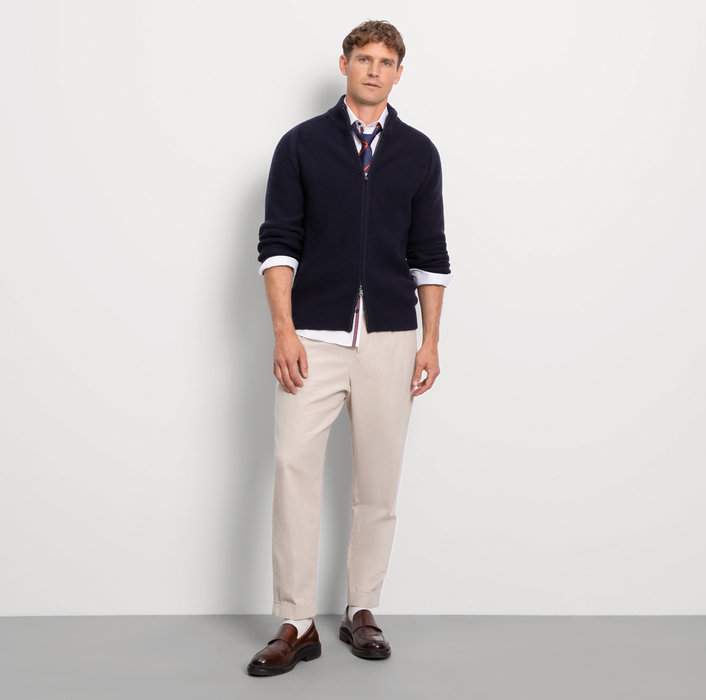 Oblymp Casual Strick, Strickjacke, Marine