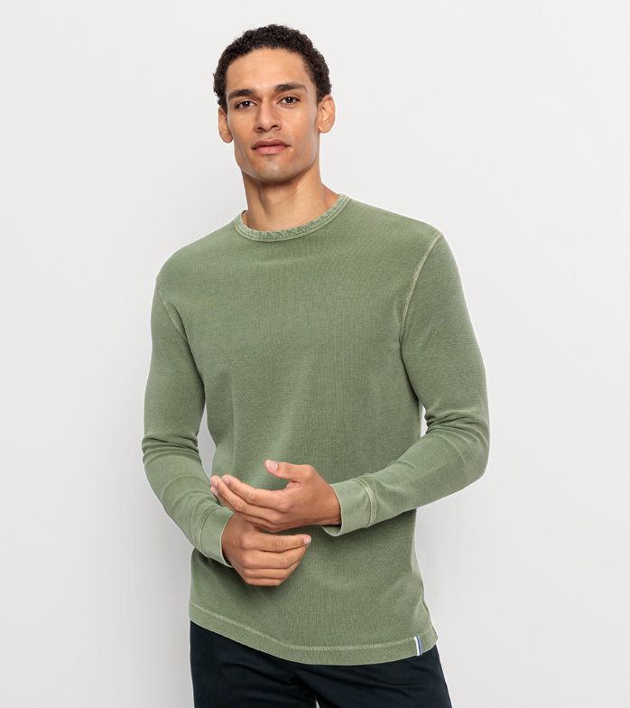 Oblymp Casual Wirk, Longsleeve, Hellgrün