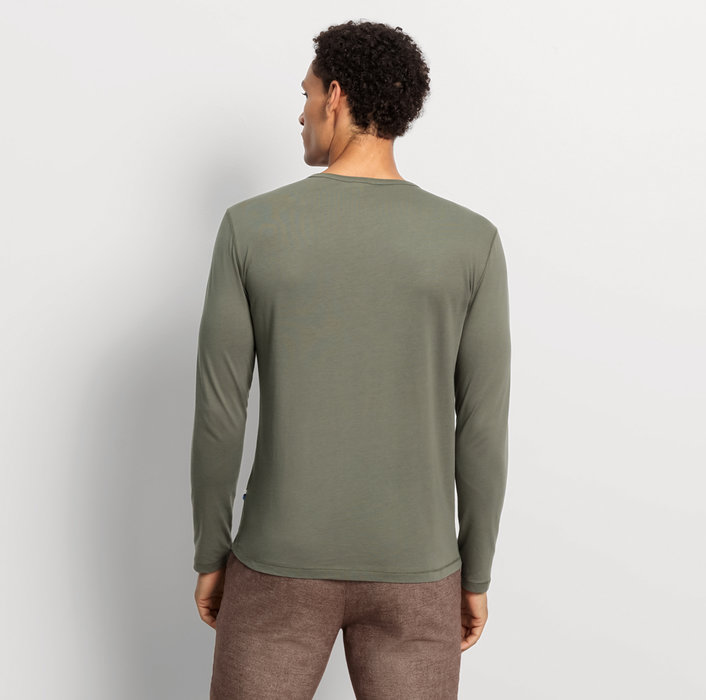 Oblymp Casual Wirk, Longsleeve, Lindgrün