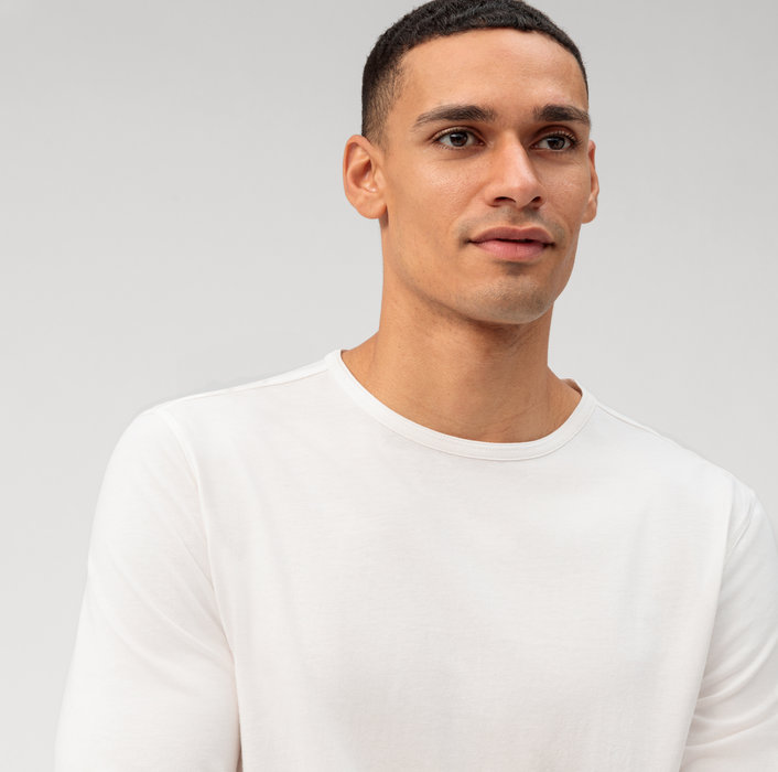 Oblymp Casual Wirk, Longsleeve, Off White