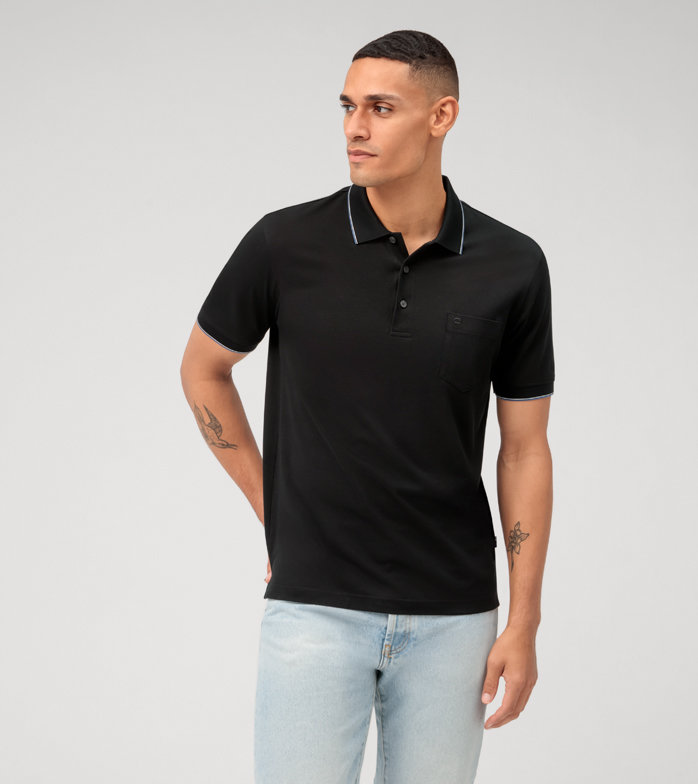 Oblymp Casual Wirk, Polo, Schwarz