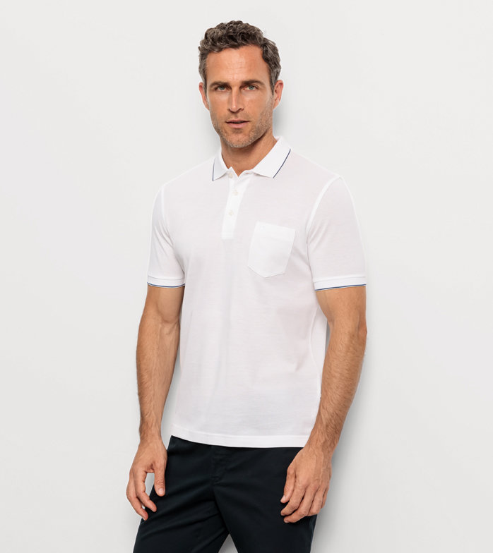 Oblymp Casual Wirk, Polo, Weiß