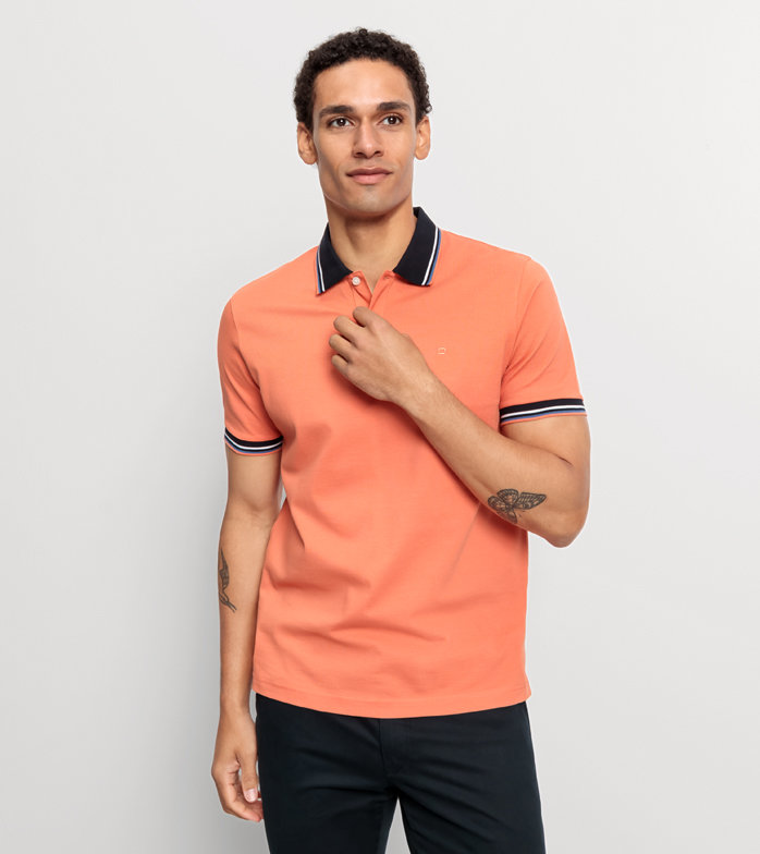 Oblymp Casual Wirk, Polo, Ziegelrot