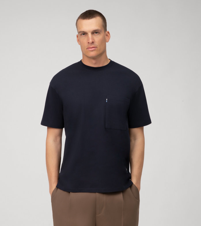 Oblymp Casual Wirk, T-Shirt, relaxed fit, Marine