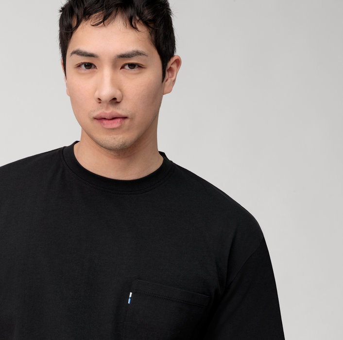 Oblymp Casual Wirk, T-Shirt, Relaxed Fit, Schwarz