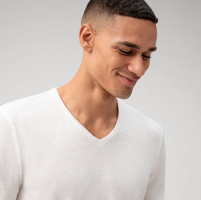 Oblymp Casual Wirk, T-Shirt, Weiß