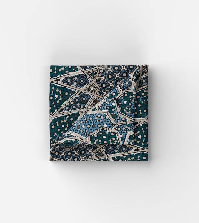 Oblymp Einstecktuch, 30x30cm, Petrol