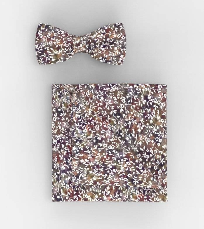 Oblymp Fliege/Einstecktuch Set, Pflaume