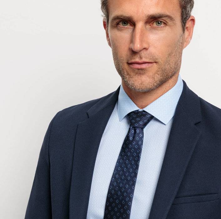 Oblymp Krawatte, Slim 6,5 Cm, Marine