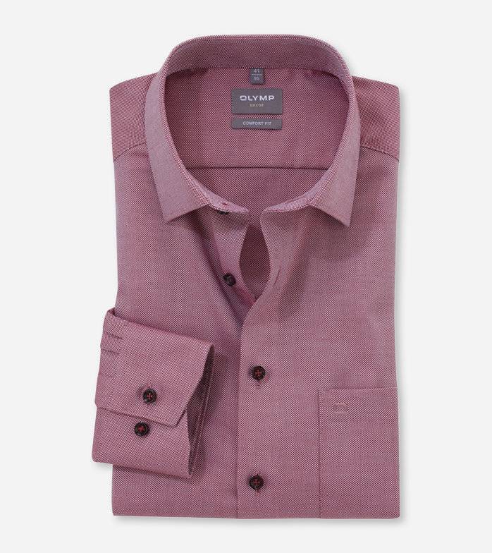 Oblymp Luxor, Businesshemd, comfort fit, New Kent, Rot