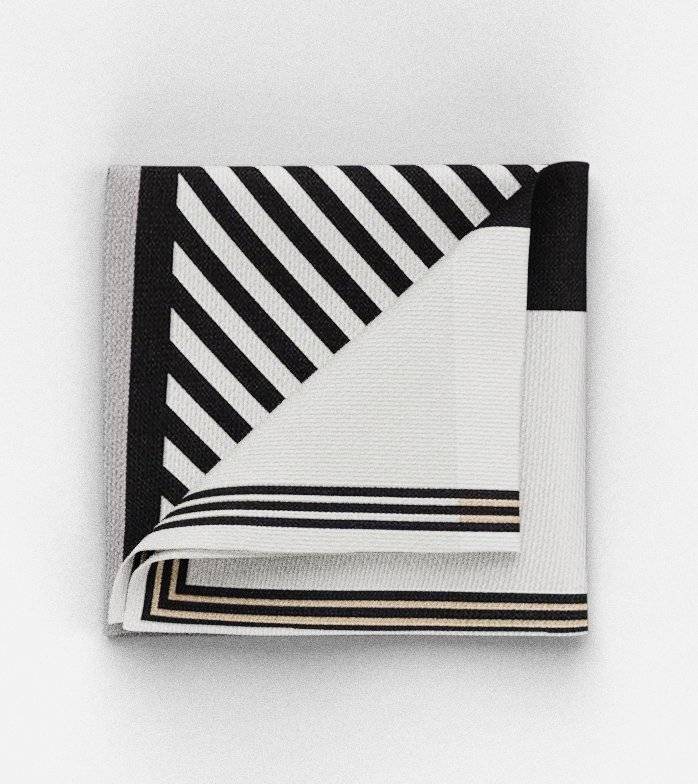 Oblymp SIGNATURE Einstecktuch, 28x28 cm, Anthrazit