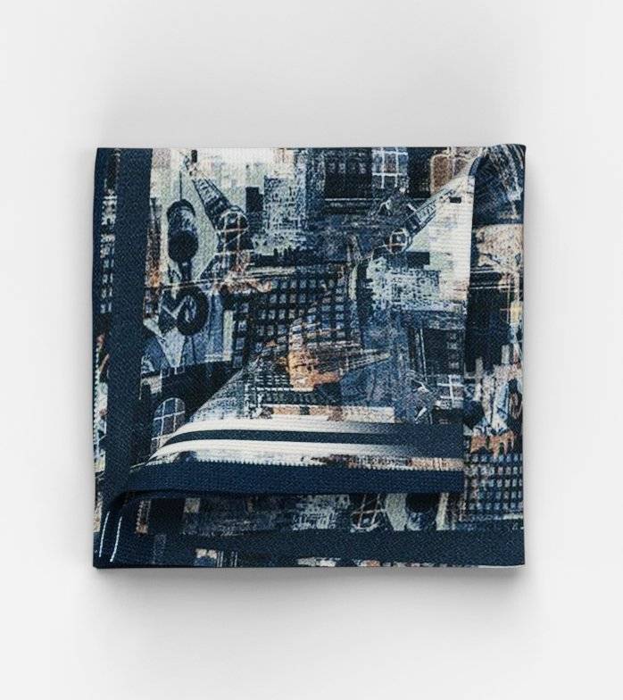 Oblymp SIGNATURE Einstecktuch, 28x28 cm, Nachtblau