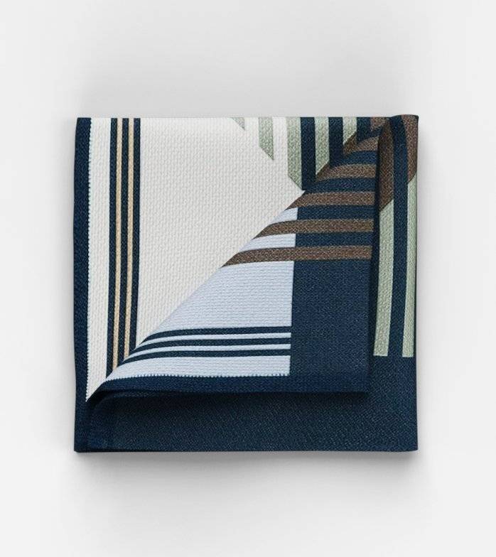 Oblymp SIGNATURE Einstecktuch, 28x28 cm, Nachtblau