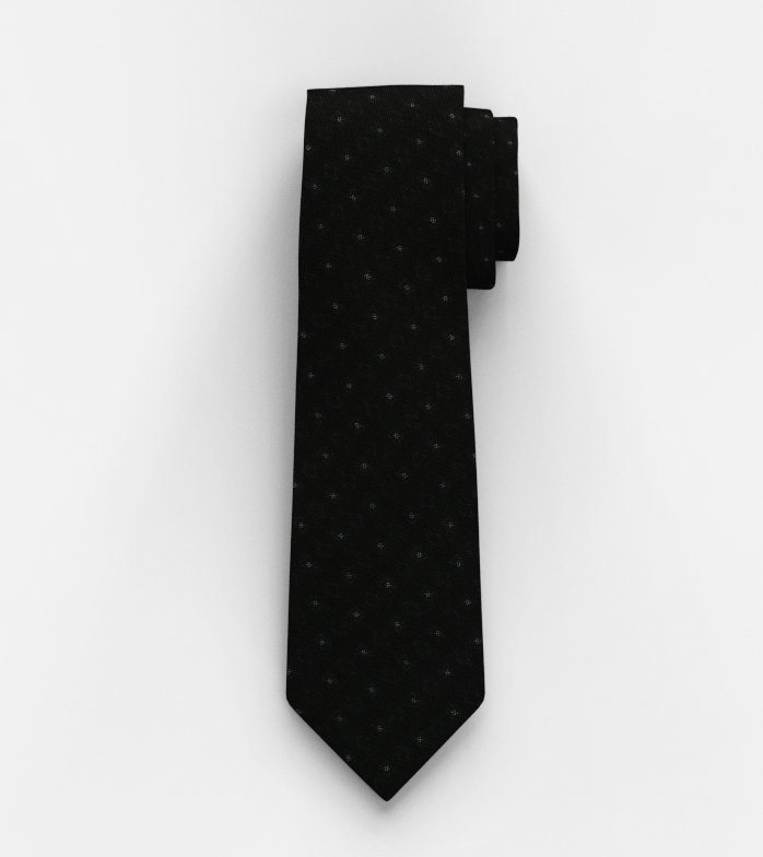 Oblymp SIGNATURE Krawatte, regular 7,5 cm, Schwarz