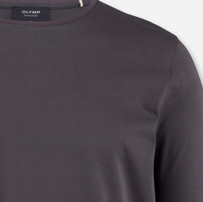 Oblymp SIGNATURE Wirk, Longsleeve, Grau