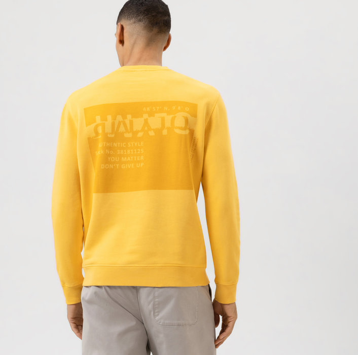 Oblymp Sweat, Sweatshirt, Modern Fit, Gelb