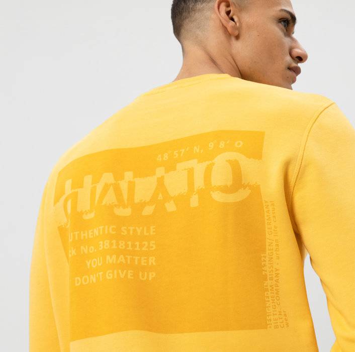 Oblymp Sweat, Sweatshirt, Modern Fit, Gelb