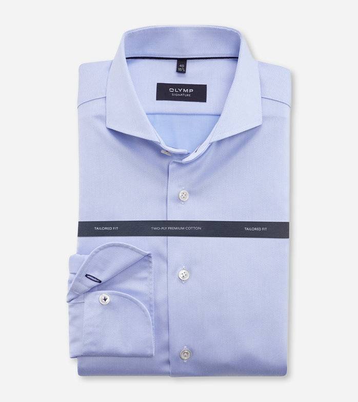 Oblymp SIGNATURE, Businesshemd, tailored fit, SIGNATURE Hai, Hellblau