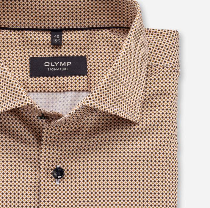 Oblymp SIGNATURE, Businesshemd, Tailored Fit, SIGNATURE Kent, Caramel