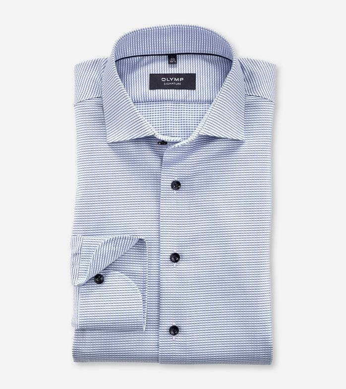 Oblymp SIGNATURE, Businesshemd, Tailored Fit, SIGNATURE Kent, Bleu