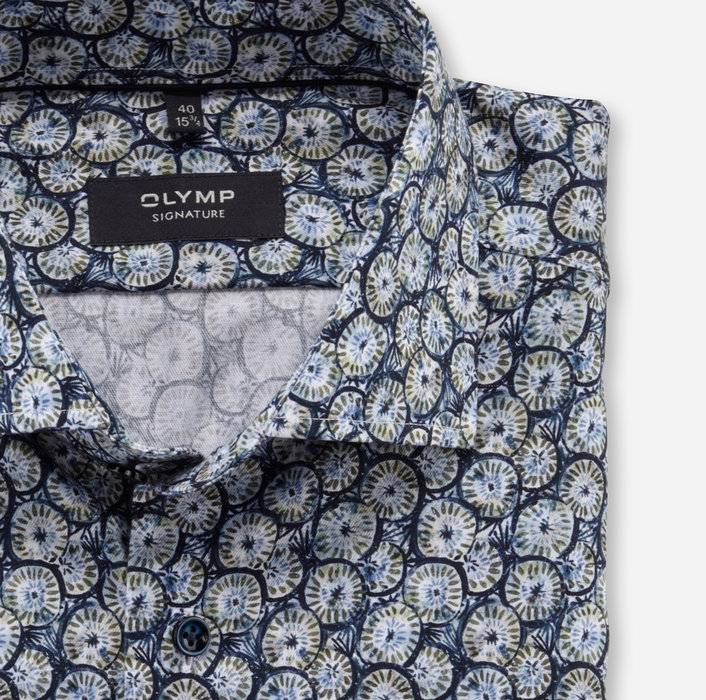 Oblymp SIGNATURE, Businesshemd, Tailored Fit, SIGNATURE Kent, Oliv