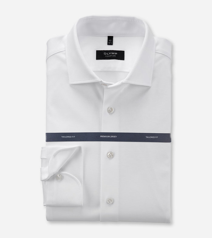 Oblymp SIGNATURE, Businesshemd, tailored fit, SIGNATURE Kent, Weiß