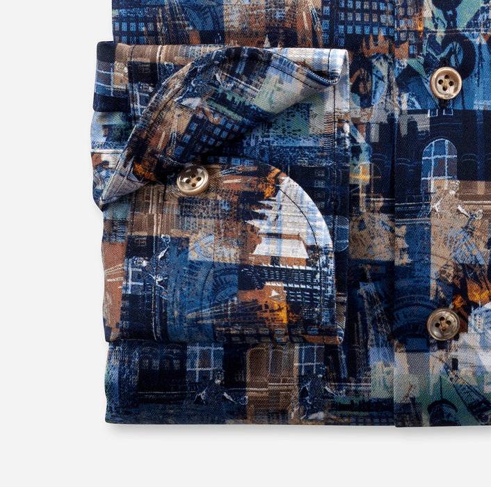 Oblymp SIGNATURE, Businesshemd, Tailored Fit, SIGNATURE Kent, Nachtblau