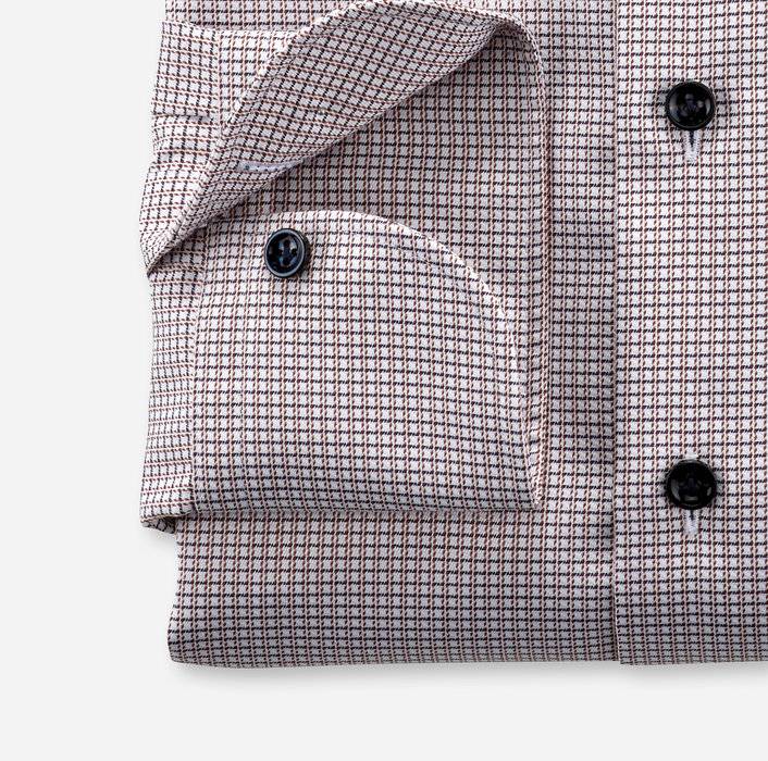 Oblymp SIGNATURE, Businesshemd, Tailored Fit, SIGNATURE Kent, Rotbraun