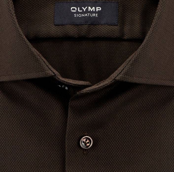 Oblymp SIGNATURE, Businesshemd, Tailored Fit, SIGNATURE Kent, Braun
