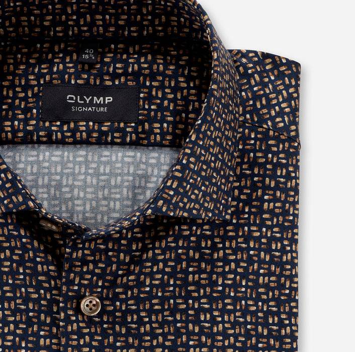 Oblymp SIGNATURE, Businesshemd, Tailored Fit, SIGNATURE Kent, Nachtblau