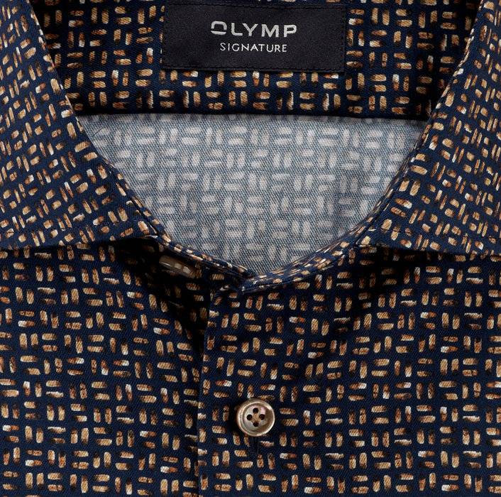 Oblymp SIGNATURE, Businesshemd, Tailored Fit, SIGNATURE Kent, Nachtblau