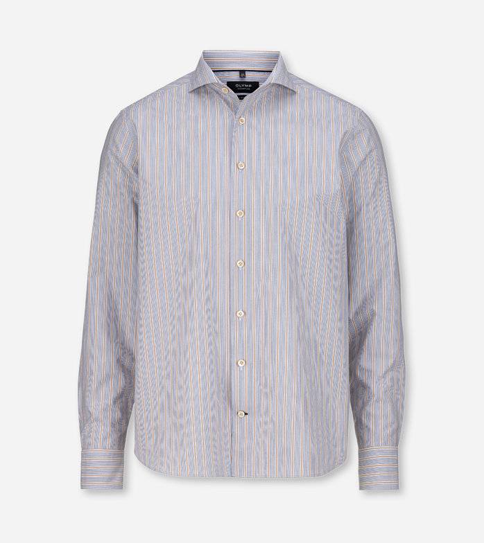 Oblymp SIGNATURE Casual, Freizeithemd, tailored fit, Haifisch, Nachtblau