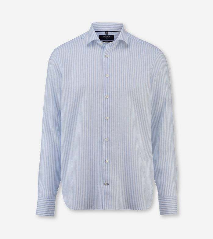 Oblymp SIGNATURE Casual, Freizeithemd, tailored fit, Kent, Bleu