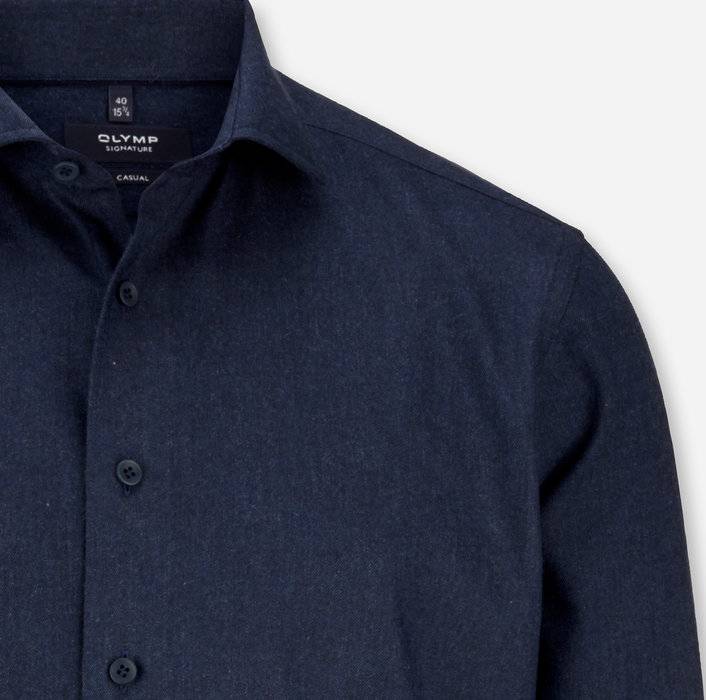 Oblymp SIGNATURE Casual, Freizeithemd, Tailored Fit, SIGNATURE Kent, Nachtblau