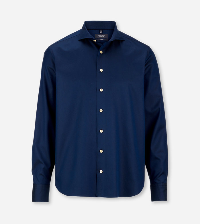 Oblymp SIGNATURE Casual, Freizeithemd, tailored fit, SIGNATURE Hai, Nachtblau